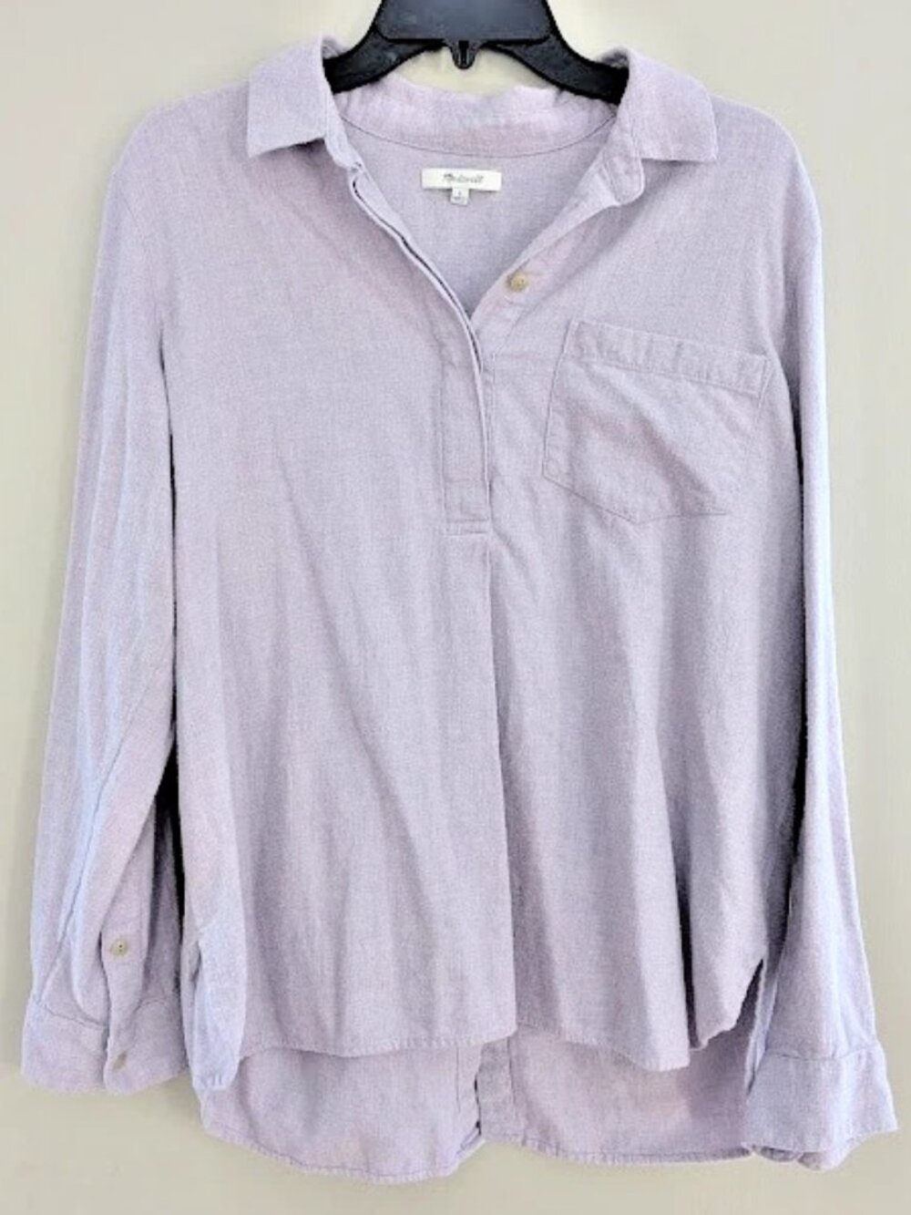 Madewell Ex Boyfriend Oversized Button Back Shirt Large